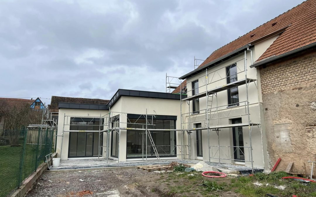 Transformation et extension d’une grange en habitation à Balbronn