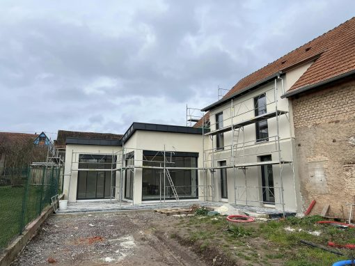 Transformation et extension d’une grange en habitation à Balbronn